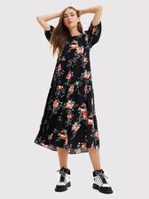 Desigual Sukienka codzienna Florencia 22WWVW60 Czarny Relaxed Fit