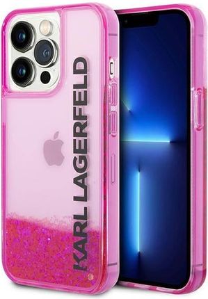 Karl Lagerfeld KLHCP14LLCKVF iPhone 14 Pro 6,1" różowy/pink hardcase Liquid Glitter Elong (108431)