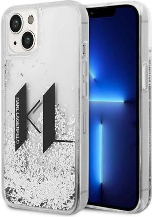 Karl Lagerfeld KLHCP14MLBKLCS iPhone 14 Plus 6,7" srebrny/silver hardcase Liquid Glitter Big KL (108439)