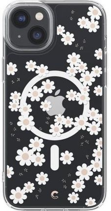 Etui Spigen Cyrill Cecile Mag MagSafe do iPhone 14 Plus, białe stokrotki (8809811864373)