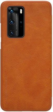 Nillkin Qin Book Case do Huawei P40 Pro Brązowy (6902048195820)