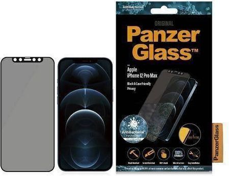 PanzerGlass New Apple iPhone 6.7" Case Friendly Privacy AB, Black (P2712)