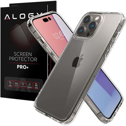 Etui obudowa case Spigen Ultra Hybrid do Apple iPhone 14 Pro Max Crystal Clear + Szkło (52782)