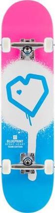 Blueprint Kompletna Spray Heart V2 Niebieski Biały Różowy 7.75"