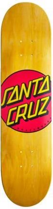 Santa Cruz Skateboards Blat Do Deskorolki Classic Dot Żółty Czarny Czerwony 7.75"