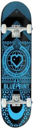Blueprint Kompletna Home Heart Czarny Niebieski 7.75"