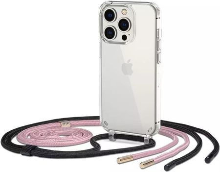 Etui Flexair Chain do Apple iPhone 14 Pro Black & Pink (52711)