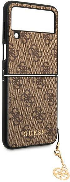 Etui Guess do Samsung Z Flip 4 brązowy/brown hard case 4G