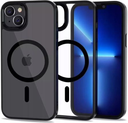 Etui Magmat MagSafe do Apple iPhone 14 Black/Clear (9589046925467)