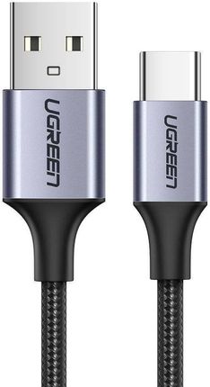 Kabel USB do USB-C QC3.0 UGREEN 0,5m z aluminiową wtyczką (czarny) (6957303861255)
