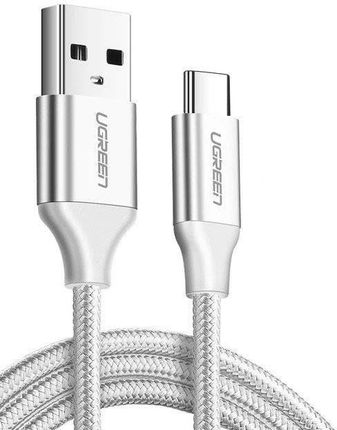 Kabel UGREEN USB do USB-C, QC3.0, 0.25m (biały) (6957303861293)