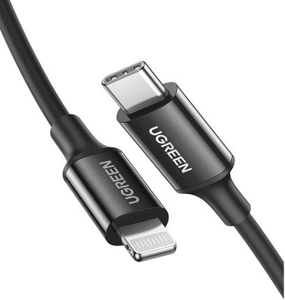 Kabel USB-C do Lightning UGREEN US171, 36W, 2m (czarny) (6957303867523)