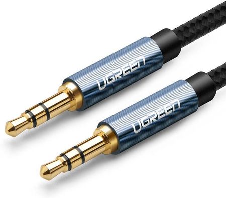 Kabel mini jack 3,5mm UGREEN AV122, AUX, 1m (niebieski) (6957303816859)