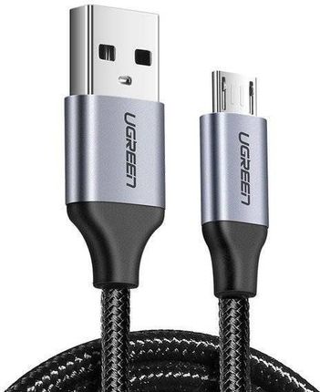 Kabel USB do Micro USB UGREEN QC 3.0 2.4A 1.5m (czarny) (6957303861477)