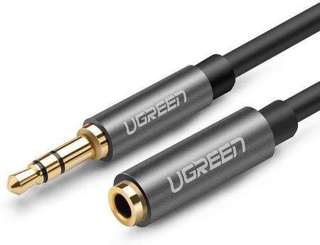 Przedłużacz audio AUX UGREEN kabel jack 3,5 mm, 1m (szary) (6957303815920)