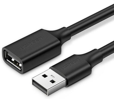 Kabel USB 2.0 przedłużający UGREEN US103, 1m (czarny) (6957303813148)