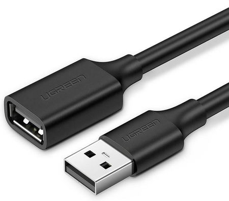 Kabel USB 2.0 przedłużający UGREEN US103, 1.5m (czarny) (6957303813155)