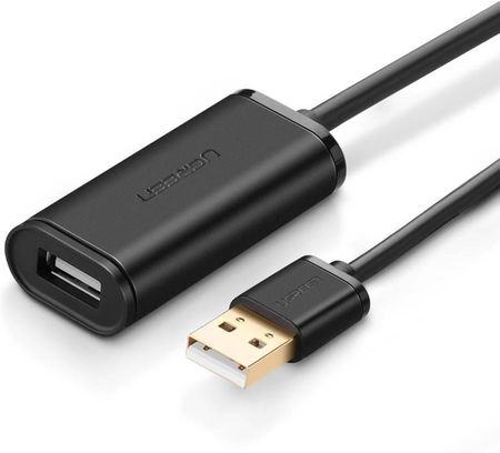 UGREEN US121 Kabel przedłużający USB 2.0, aktywny, 25m (czarny) (6957303813254)
