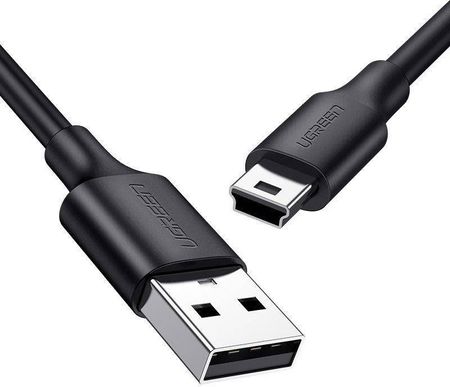 Kabel USB do Mini USB UGREEN US132, 1.5m (czarny) (6957303813858)