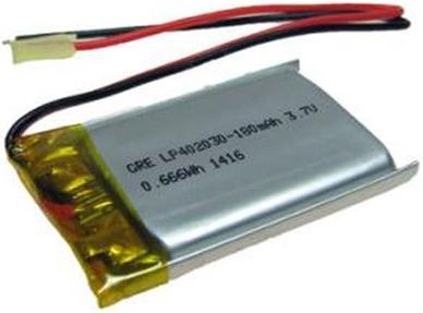 Akumulator LP402030 200mAh Li-Polymer 3.7V + PCM