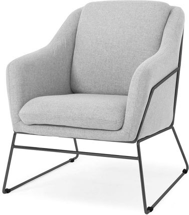Halmar Krzesło Fotel Do Salonu Loft Soft Czarny Stelaż Popielaty