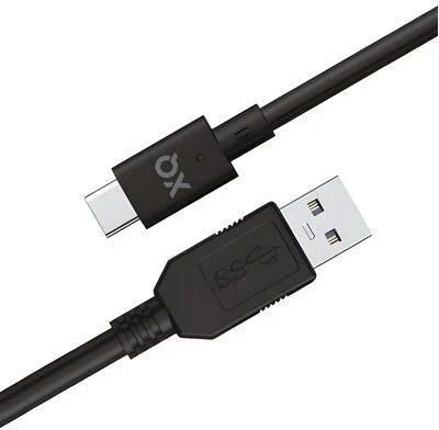 Xqisit Charge & Sync USB-C do USB-A 3.1 (czarny)