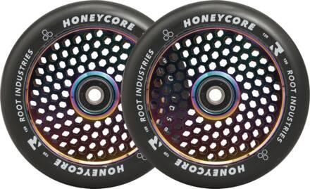 Root Industries Honeycore Black Kompletne kółka 120mm 2-pak Neochrome