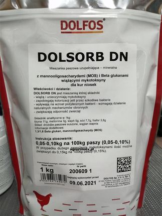 Dolmix Dolsorb Dn 1 Kg Dolfos Mykotoksyny W Paszy Dla Kur
