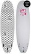 Softdog Skooldog Dual Stringer Soft Top Deska Surfingowa (218.5cm (72") - Szary/Czerwony/Czarny)