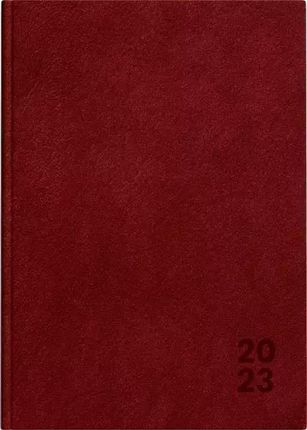 Kalendarz 2023 książkowy A5 Basic DTP bordowy - Top 2000