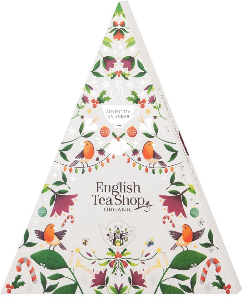 English Tea Shop Advent Calendar Trangular (White) Kalendarz adwentowy 25 piramidek z ekologicznymi herbatami - zdjęcie 1 English Tea Shop Advent Calendar Trangular (White) Kalendarz adwentowy 25 piramidek z ekologicznymi herbatami