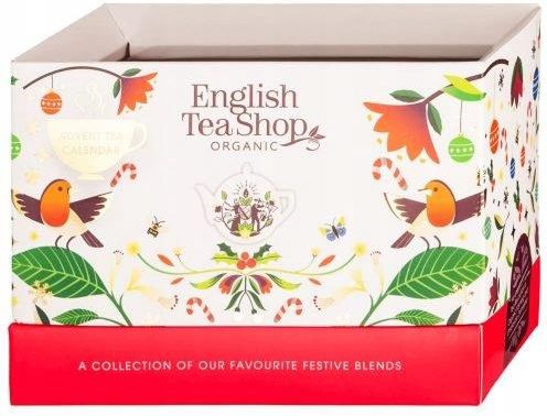 English Tea Shop Advent Calendar Kalendarz adwentowy 25saszetek z ekologicznymi herbatami 13smaków 