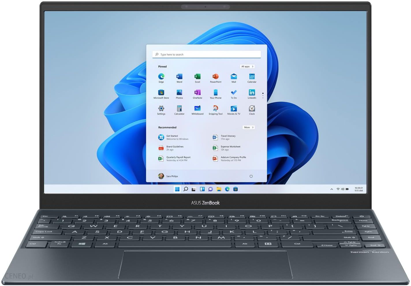ASUS ZenBook 13 Ultra-Slim Laptop, 13.3” OLED NanoEdge, Intel Evo Platform  i7-1165G7, 8GB, 512GB SSD, NumberPad, Thunderbolt 4, Wi-Fi 6, Windows 11