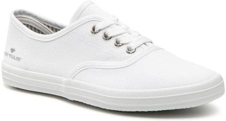 TOM TAILOR 1192605, Scarpe da Ginnastica Donna, Bianco, 37 EU