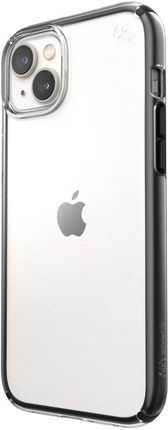 Speck Presidio Perfect-Clear with Impact Geometry - Etui iPhone 14 Plus z powłoką MICROBAN (Clear / Black) (246439)