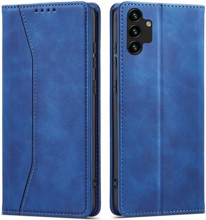 Magnet Fancy Case etui do Samsung Galaxy A13 5G pokrowiec portfel na karty kartę podstawka niebieski (250714)