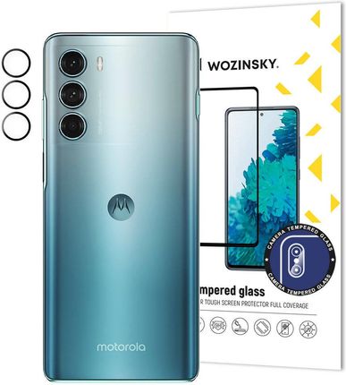 Wozinsky Full Camera Glass szkło hartowane 9H na cały aparat kamerę Motorola Moto G200 5G / Edge S30 (251074)