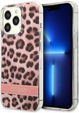 Etui IPHONE 13 PRO MAX Guess Hardcase Leopard (GUHCP13XHSLEOP) różowe (251437)