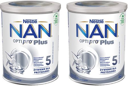 NESTLE NAN OPTIPRO Plus 5 Produkt na bazie mleka dla małych dzieci 2x800g