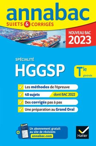 Annales Du Bac Annabac 2023 HGGSP Tle Générale (spécialité ...