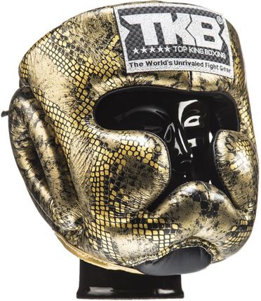 Top King Sklep Kask Bokserski Sparingowy Tkhgss02Bk Gd Super Star Snake Gold