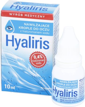 Zdrowe Korzyści Hyalirism nawilżające krople do oczu 10ml