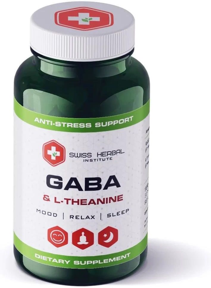 Swiss Herbal Gaba + L Teanina 30 Kaps. ceny i opinie Ceneo.pl