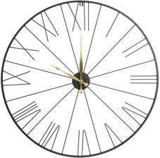 Zegar ścienny Bellucci czarny ze złotymi wskazówkami nowoczesny 70 cm - Zegary handmade