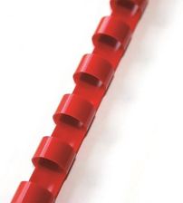 Zdjęcie Argo Grzbiet Plastikowy Do Bindowania 14Mm/100szt. Kolor Czerwony - Garwolin