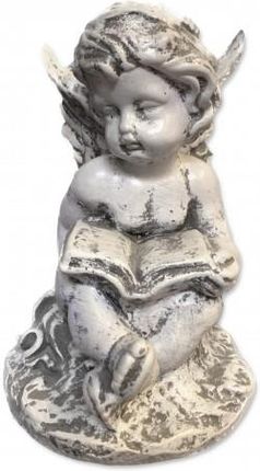 Anioł figurka z książką ozdobna dekoracyjna 23 cm