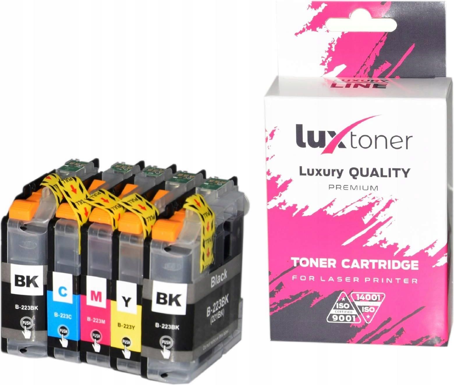Tusz Luxtoner 5x Tusz Do Brother Lc223 Dcp J4120dw Dcp J562dw Lc223lc223lc223luxx53 Do 8126