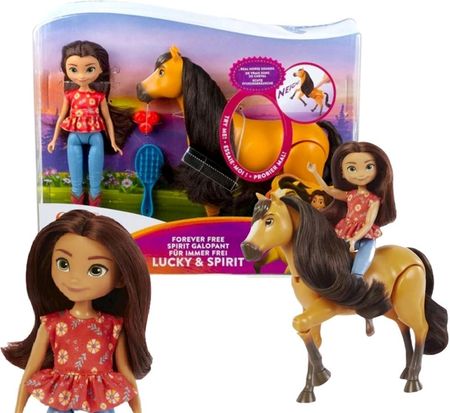 Mattel Mustang: Duch wolności Spirit lalka Lucky i koń Spirit HHL07