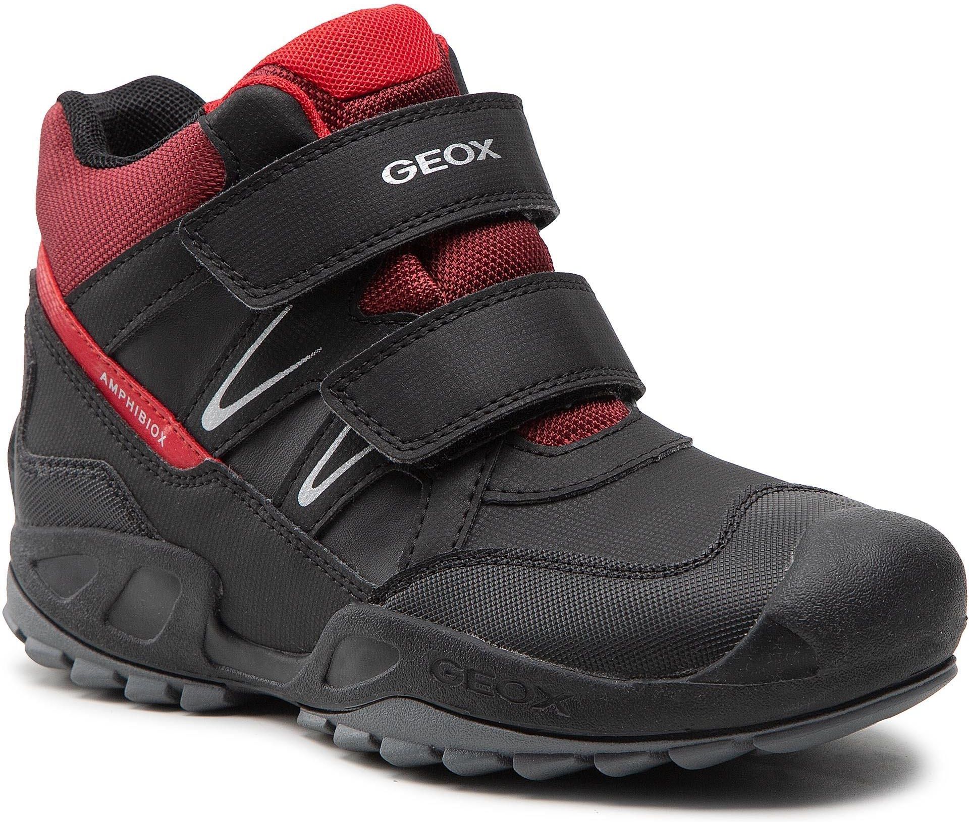 Śniegowce GEOX - J N.Savage B.B Abx A J261WA 0CEFU C0048 D Black/Red ...