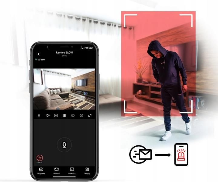 Blow Kamera Wifi Żarówka E27 110~220V 3Mp Interkom (78819) - zdjęcie 7 Blow Kamera Wifi Żarówka E27 110~220V 3Mp Interkom (78819)